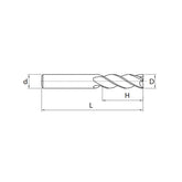 Solid carbide millingEnd End mill long cutting edge Semi-finishing 5502R303GM - Makotools Industrial Supply Tools for Metal Cutting